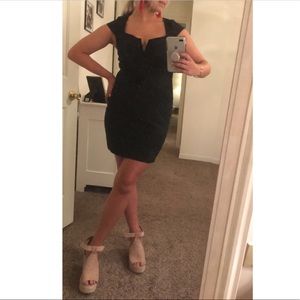 FREE PEOPLE Denim Bodycon Dress